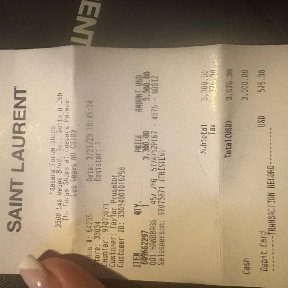 Yves Saint Laurent Denim Quilted Shoulder Bag - Picture 6 of 8